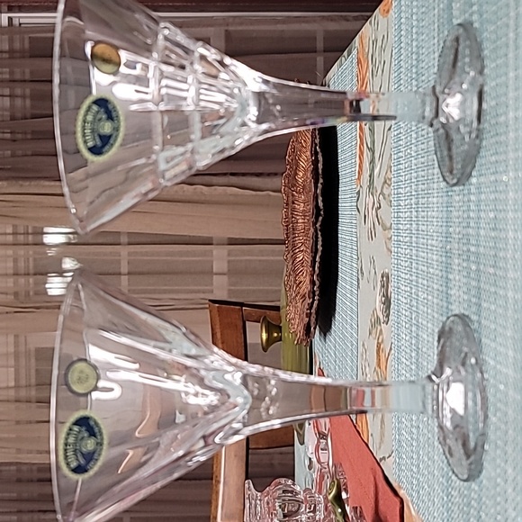 COPY - Bohemia lead crystal martini glass set of 2. NWT - Picture 1 of 8